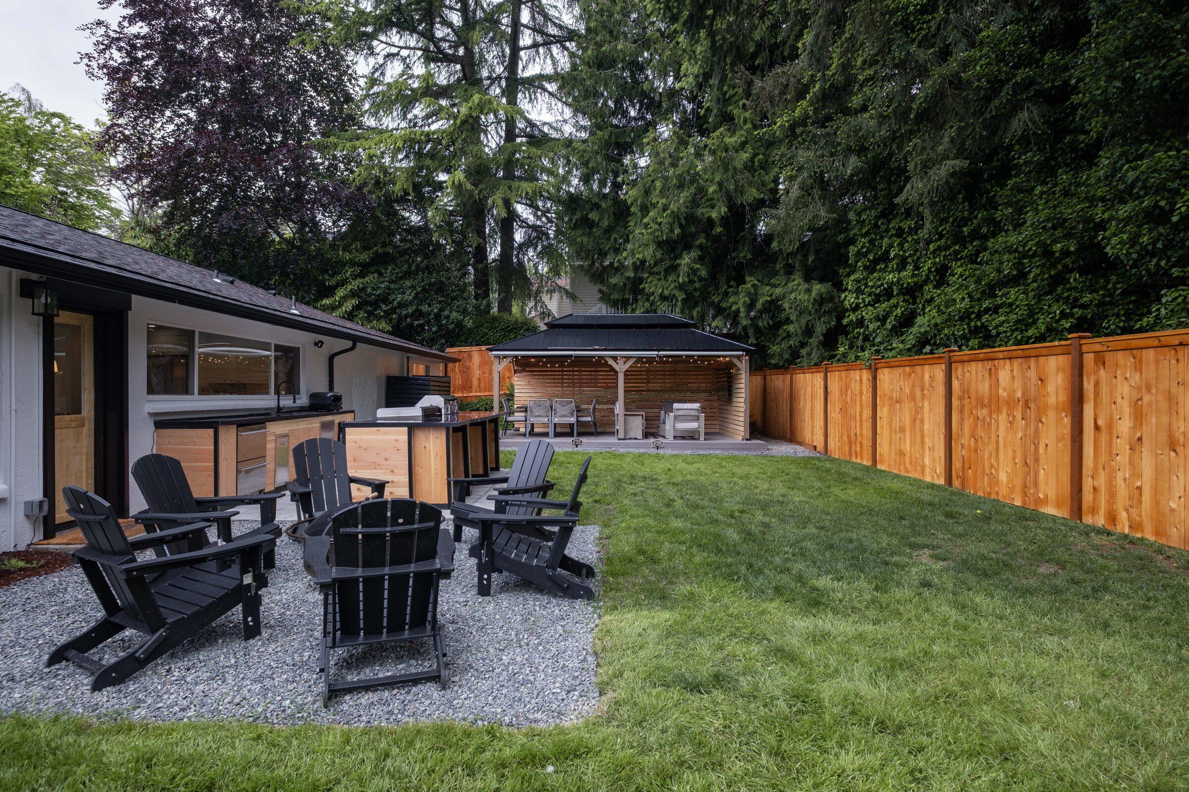 Modern home exterior with new siding and trim